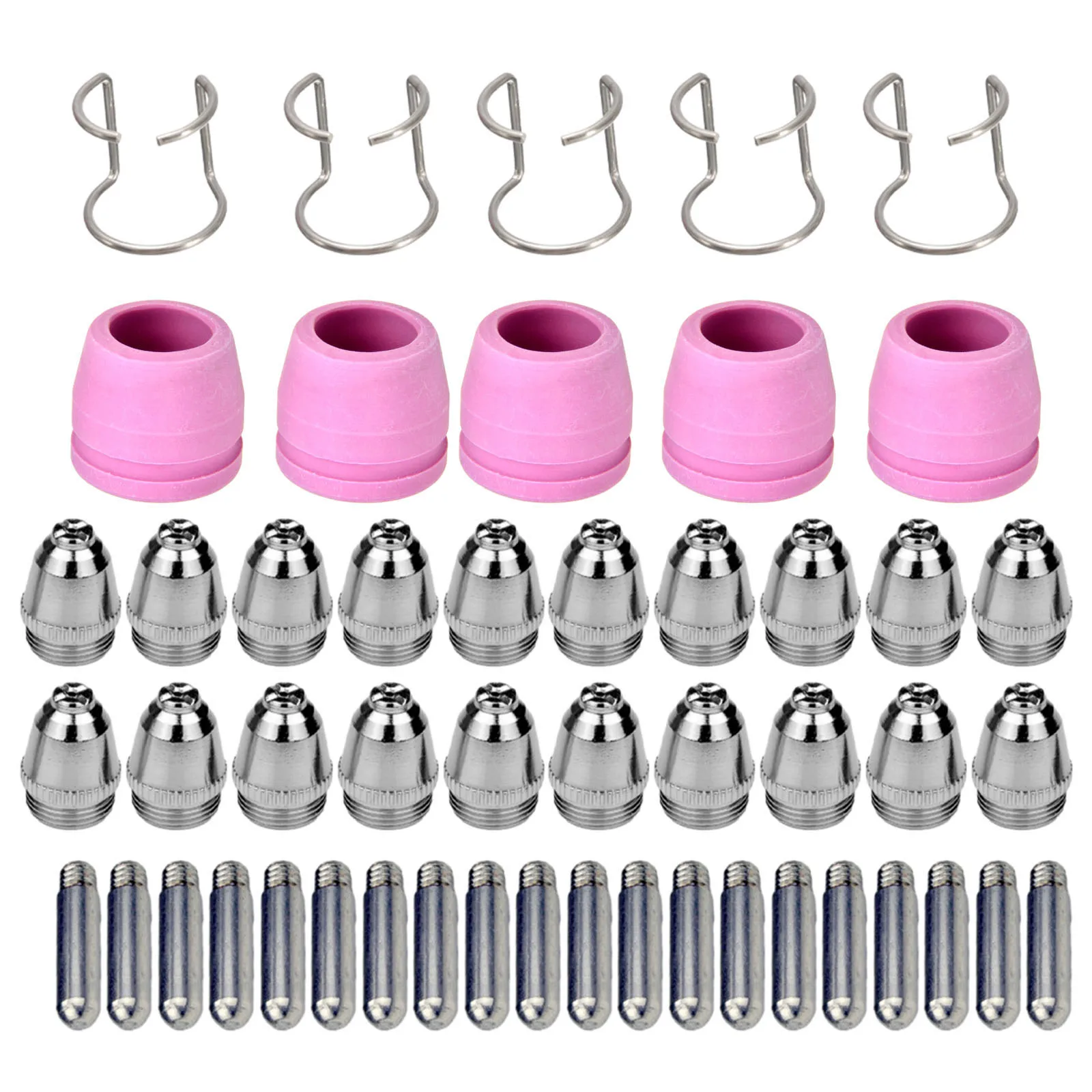 50Pcs/set SG-55 AG-60 WSD-60 Plasma Cutter Cutting Torch Tip Nozzles Consumable  - $83.73