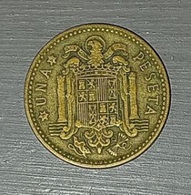 1947 Spanish One (1) Peseta &quot;Francisco Franco&quot; Coin - $2.75