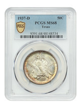 1937-D 50C Texas PCGS MS68 - $9,930.38