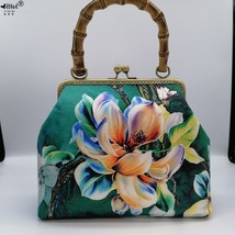 Wood Hand lock Shell Bags Vintage Designer Bag Women Shoulder Crossbody Bag Chai - £38.58 GBP
