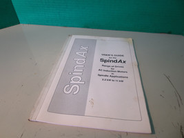 Spindax Spindle Drive Instruction User&#39;s Guide - £45.65 GBP