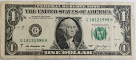 US$1 Fancy Serial Banknote 2013 Birthday Note December 18 1996 - $4.95