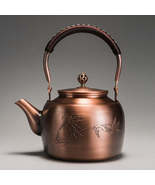 Copper Boiling Water Manual Mechanism Antique Tea Brewing Pot - $499.53