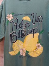 Comfort Colors Southern-ology Pucker up  Buttercup Lemons Women T-shirt Medium M - £11.86 GBP