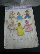 Simplicity 7208 Baby Doll Clothing Pattern - Fits L (17" to 18") Baby Doll - $9.32