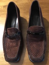 Stuart Weitzman Women&#39;s Shoes Brown Suede Perforated Shoes Size 7 Nice! - £39.56 GBP