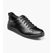 Nunn Bush KORE City Walk Work EZ Lace Up Toe Oxford Shoes Black 85160-001 image 5