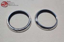 Headlight Headlamp Stainless Steel Bezels O Rings Clips Chevy Car Truck ... - £44.75 GBP