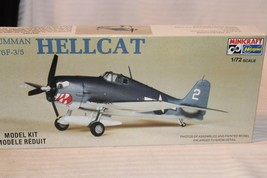 1/72 Scale Hasegawa, Grumman F6F-3/5 Hellcat Airplane Kit #1165 BN Open Box - £35.66 GBP