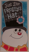 Greeting Christmas Card Frosty the Snowman money gift card holder - $2.99