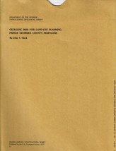 USGS Geologic Map: Land-Use Planning, Prince Georges County, Maryland - $12.89