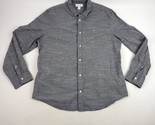 Calvin Klein Long Sleeve Button Down Shirt Sz XL Gray Cotton - $16.82