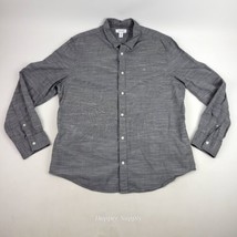 Calvin Klein Long Sleeve Button Down Shirt Sz XL Gray Cotton - £13.44 GBP