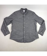 Calvin Klein Long Sleeve Button Down Shirt Sz XL Gray Cotton - £13.47 GBP