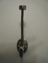 METAL  SILVER HANGING HOOK 6 INCH WITH 2 MOUNTING HOLES - £5.01 GBP