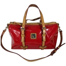 Dooney And Bourke RED Purse Shoulder Handbag Vintage 90s Slippery Sexy Leather - £44.29 GBP