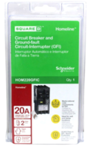 Square D HOM220GFIC Home Line 20Amp 2-Pole Circuit Breaker (Brand New) - £70.18 GBP