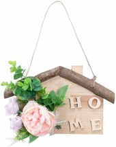 Welcome Sign for Front Door Hanging Wall Decor for Living Room Wooden Rustic Hom - £15.56 GBP