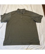 ADIDAS GOLF Mens Size 2XL ClimaCool Horizontal Textured Polo Shirt Black  - $34.19 CAD