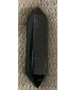 Obsidian Black  Stone Point 2.5” H X .75” Diameter - £5.59 GBP