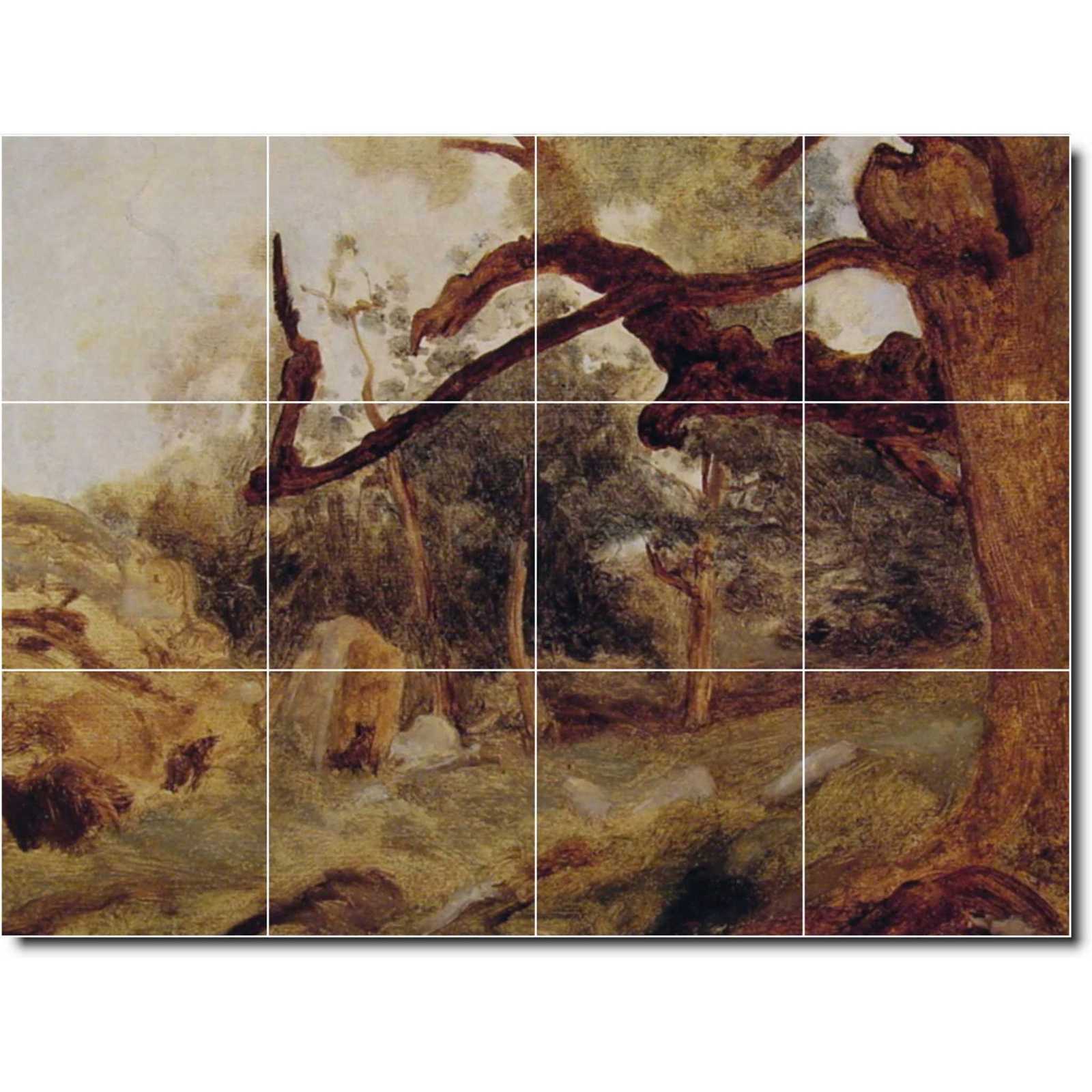 Corot jean larbre tordu le chenes du mont ussy fontainebleau