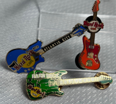 Hard Rock Cafe Hollywood Ca Atlantic City NJ &amp; San Antonio TX Guitar 3 P... - £23.91 GBP