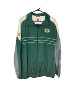 NFL Green Bay Packers Mens Size XL Lightweight Windbreaker Jacket Long S... - $26.73