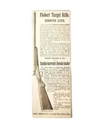 Remington Action Flobert Target Gun 1885 Advertisement Victorian Firearm... - $551.50 MXN