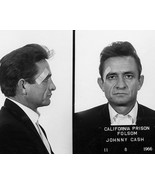 JOHNNY CASH MUG SHOT 8X10 PHOTO MUSIC CRIME PICTURE - £3.78 GBP