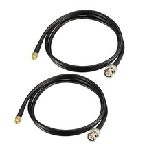uxcell RG58 Coaxial Cable with BNC Male to SMA Male Connectors 50 Ohm 3 ft 2pcs - £16.10 GBP