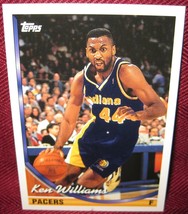 1993-94 Topps #376 Ken Williams Indiana Pacers - £3.56 GBP