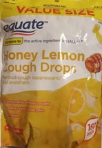 Equate Honey Lemon Cough Drops Menthol Oral Anesthetic 3 bags - £23.81 GBP