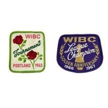 WIBC Patch League Champion Golden Anniversary 1966-1967 and WIBC Tournam... - $19.30