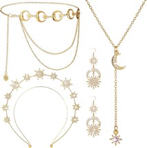 4 PCS Moon Stars Jewelry Set - £27.31 GBP