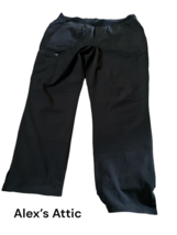 Scrubology scrub pants Large petite black pre-owned - $376.33 MXN