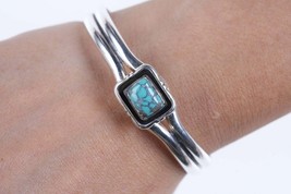 Vintage Native American Sterling/spiderweb turquoise cuff bracelet - £160.32 GBP