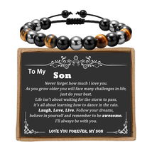 To My Son Bracelet from Mom as V Day Gifts for Son, Handmade Son Gifts from Mom - £13.33 GBP