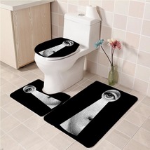 3Pcs/set Fornasetti 03 Bathroom Toliet Mat Set Anti Slip Bath Mat Floor  - £26.38 GBP+