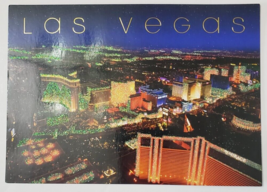 Postcard Glittered Vegas Heat Aerial View Las Vegas, Nevada 5x7 - £5.92 GBP