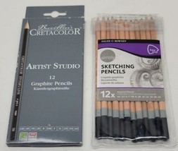 Brevillier&#39;s Creata Color &amp; Daler Rowney Graphite Sketching Artist Pencils Lot - £19.10 GBP