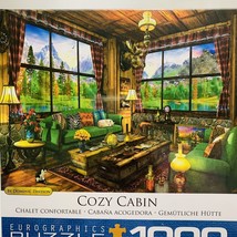 Cozy Cabin Eurographics Jigsaw Puzzle 1000 Pieces Dominic Davison 19x26 NEW - $14.20
