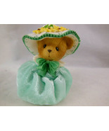 Cherished Teddies Teal Green Spring Bonnet Friends are the Spice of Life... - $4.74 CAD
