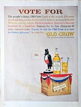 OLD CROW Bourbon Whiskey Vote for the People&#39;s Choice Vintage Print Ad-1964 - €9,20 EUR