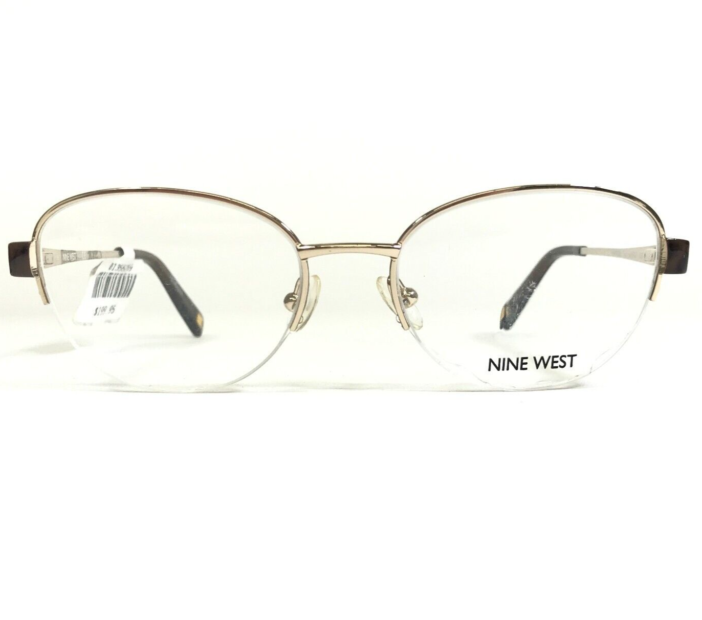 Nine West Eyeglasses Frames NW1060 717 Brown Gold Round Cat Eye 50-17-135 - $18.49