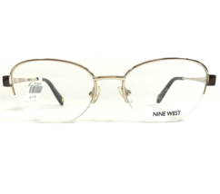 Nine West Eyeglasses Frames NW1060 717 Brown Gold Round Cat Eye 50-17-135 - £14.50 GBP