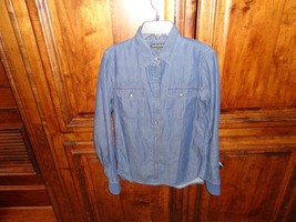 Blue Banana Republic Cotton Denim Button Up Shirt Top Women Size XS Nice - £17.56 GBP