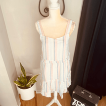 RAILS Sandy Linen Blend Shift Dress, Summer Airy Vacation Dress Large 10... - £58.08 GBP