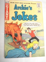 Archie Giant  Series Magazine #17 Archie&#39;s Jokes 1962 Good+ Katy Keene and Sis - £15.71 GBP