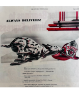 1947 Texaco Fire Chief Gasoline Dalmatian Advertisement  Vintage Gas &amp; O... - €34,49 EUR