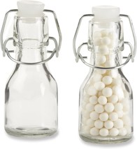 Set Of 12 Mini Glass Favor Bottles With Swing Tops By Kate Aspen. - $44.93